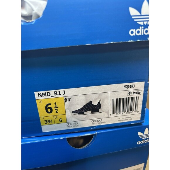 Adidas Kids/Youth 6.5 NMD R1J Boost Multi Color Camo Midsoles Running Shoes main image 7